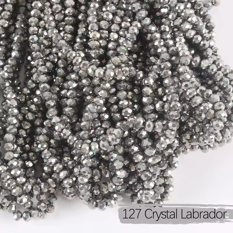 2mm 4mm 6mm 8mm Rondelle Austria Crystal Beads Faceted Glass Beads Loose Spacer Beads for DIY Bracelet Garment Making - Image 21