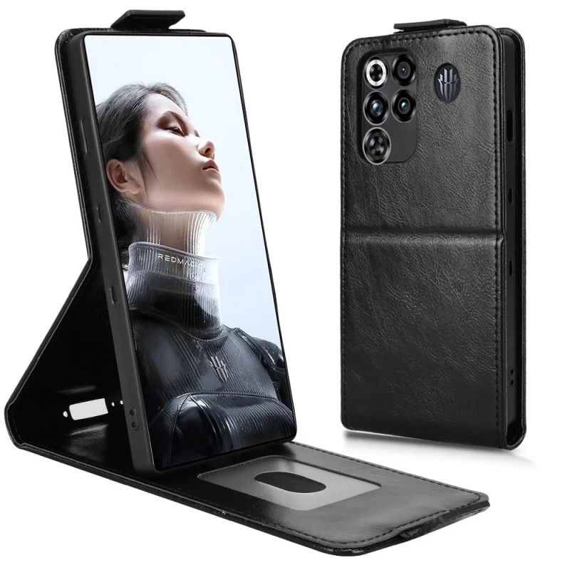 حافظة هاتف بمحفظة جلدية عتيقة لهاتف ZTE nubia RedMagic 11 Pro/11 Pro + 2025 مع إطار صور لحماية نمط صعودا وهبوطا #2