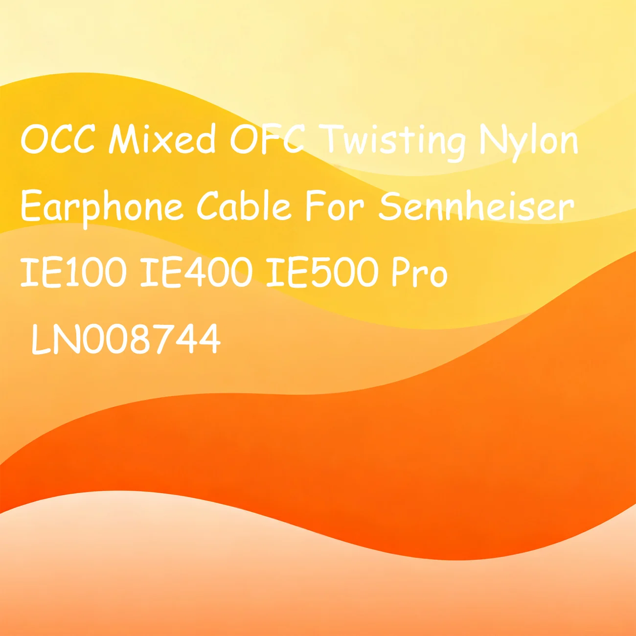 

Кабель для наушников OCC Mixed OFC Twisting Nylon для Sennheiser IE100 IE400 IE500 Pro LN008744