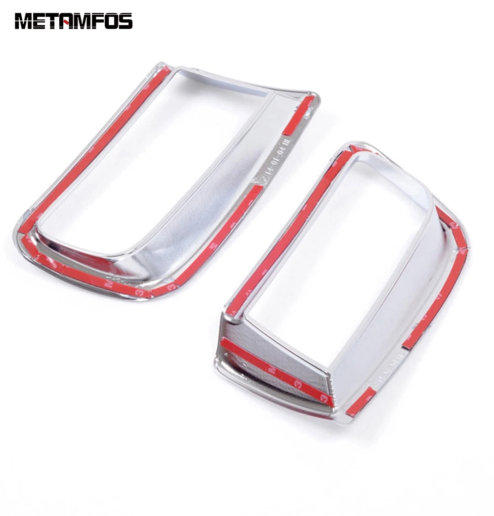 الضباب الخلفي ضوء غطاء المصباح الكسوة لتويوتا لاند كروزر برادو 150 2010-2015 2016 كروم فوجلامب واقي مصد السيارة اكسسوارات السيارات #4