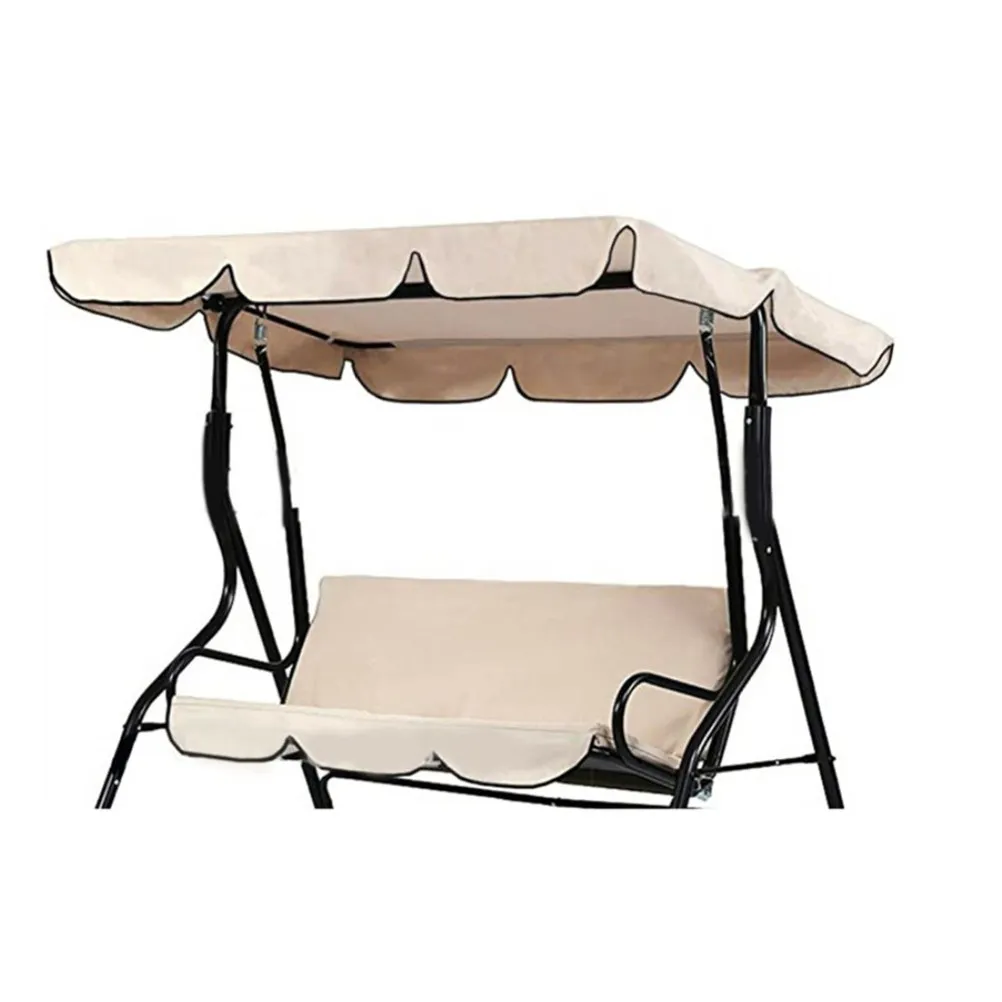 1Pcs Heavy Duty Swing Canopy Sun Shade for Swing Chairs Outdoor Patio Lawn Yard Uv Resistant Waterproof Fade Proof Beige