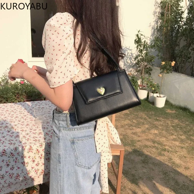 Portemonnees En Handtassen Vintage Effen Kleur Pu Lederen Mode Casual Temperament Alle Match Kpop Dames Sweet Bolsos Para Mujer