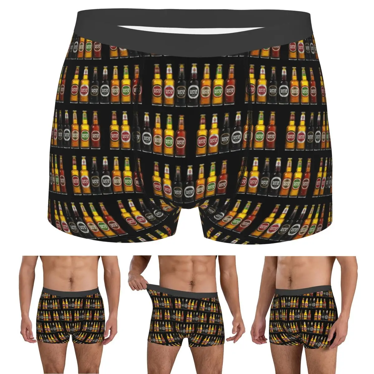 

Boxer Underpants Shorts Super Bock (14) Panties Male Breathable Underwear for Homme Man Boyfriend Gifts