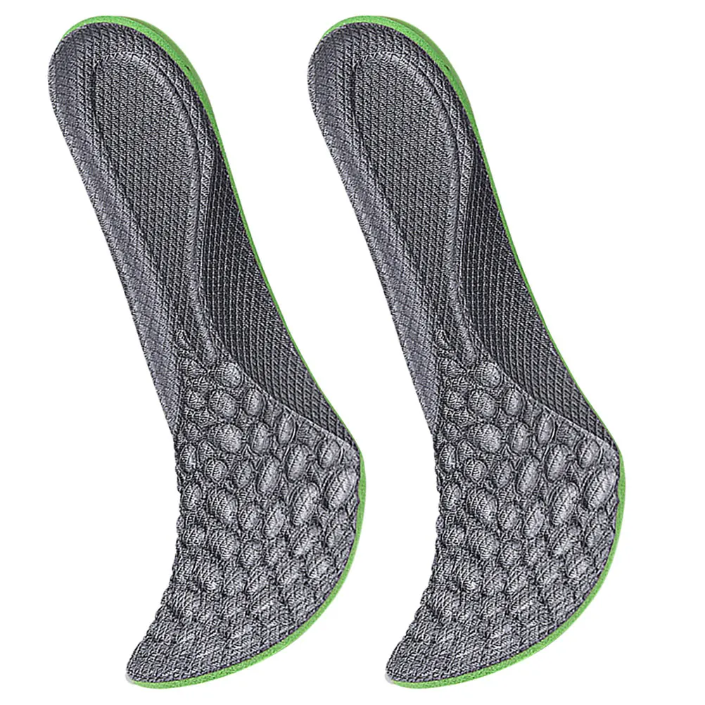 

2pcs Arch Support Breathable Insoles Men Sport Shock Absorbing Foot Pads Sweat-Absorbing Wear-Resistant Replaceable for Daily