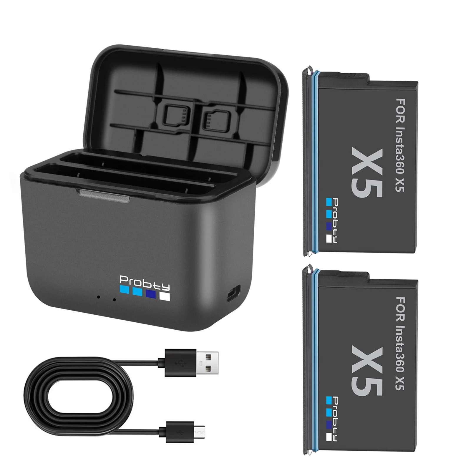 

Аккумулятор 2850 мАч для Insta 360 X5 и быстрая зарядка, портативный концентратор Power Bank для аксессуаров Insta360 X5