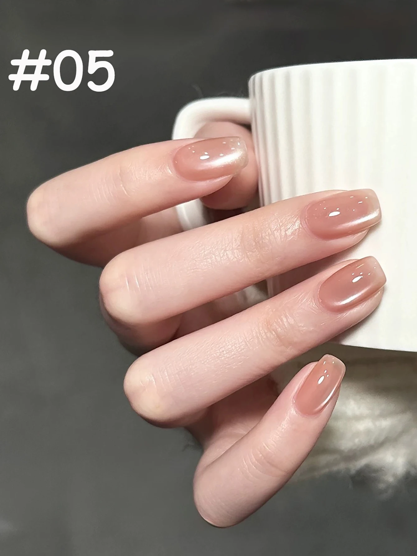 MIANEL 1-16pcs 12ML Ice Transparent Glass Beads Cat Eye Gel Nail Polish Top Selling Ice Clear Colors Nail Polish Summer Nails