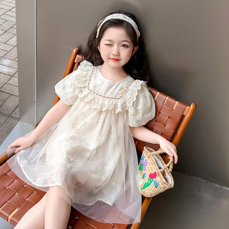 

Baby Girls' Dress Summer 2026 New Children's Stylish Summer Princess for Girls Baby Summer Thin Dress