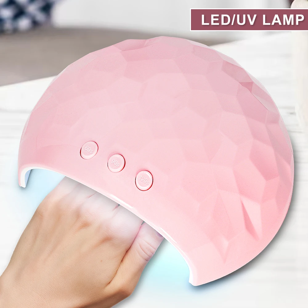 48W Nail Lamp Professional UV LED Professional Curing All UV Gel Nail Polish Nail Dryer 18PCS LED Equipment Tools Nail Lamp