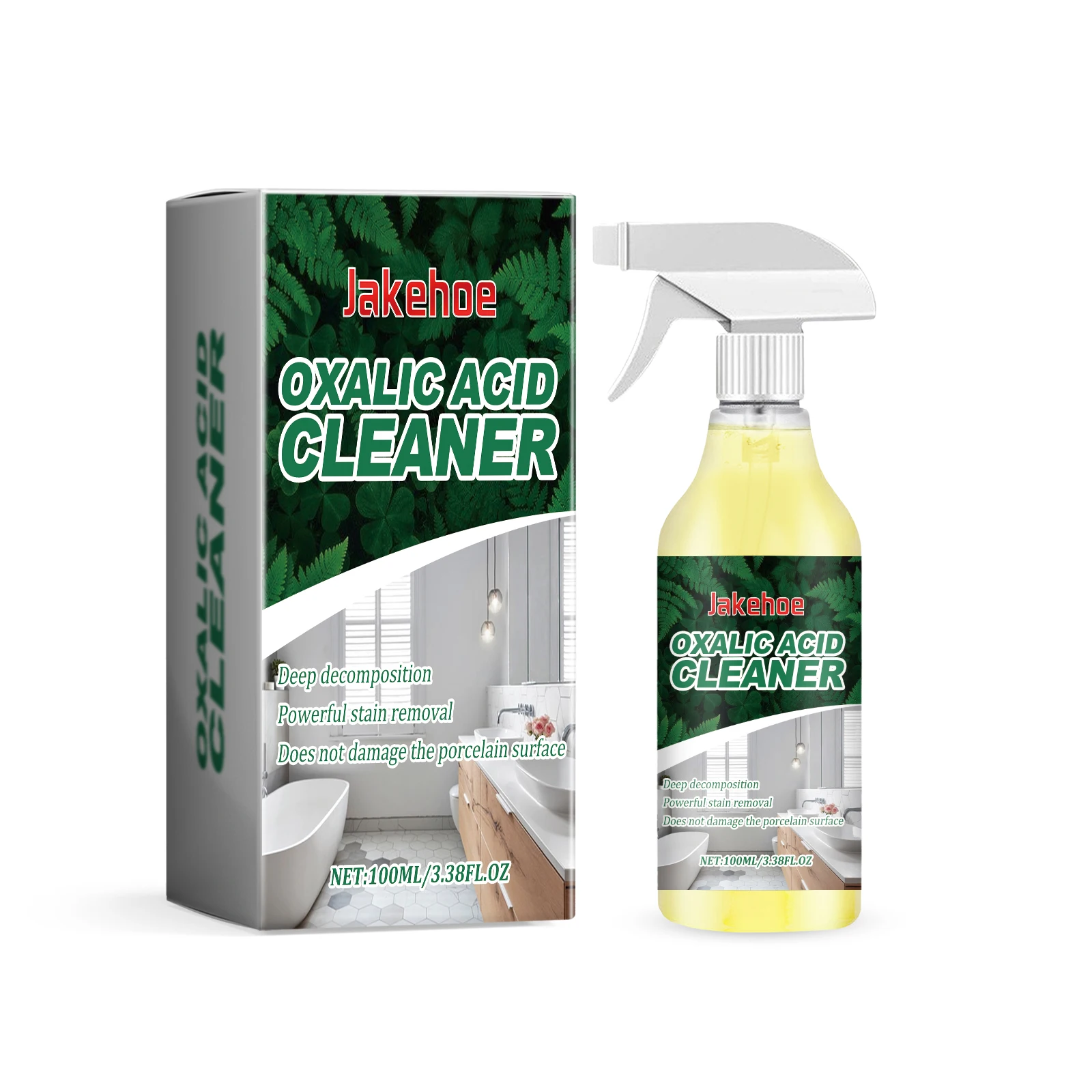 Oxalic Acid Cleaner Stubborn Stain Removal Dirt Cleaning Yellow Scale Prevent Damage Surface Porcelain Keep Fresh Daily Cleaning