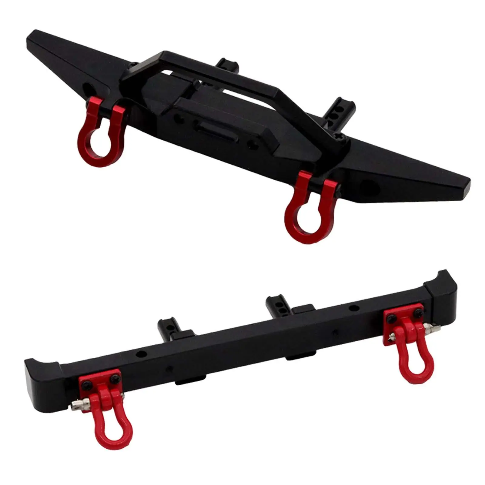 2x 1:12 Aluminum RC Front and Rear Spare Part Fit for MN128 RC Crawler Car Accessory