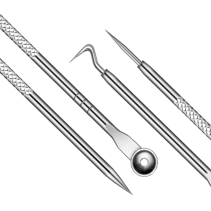 3-8 個にきびクリップにきび除去ニキビピンセットステンレス鋼セルクリップにきび針美容製品スキンクリーニングツール