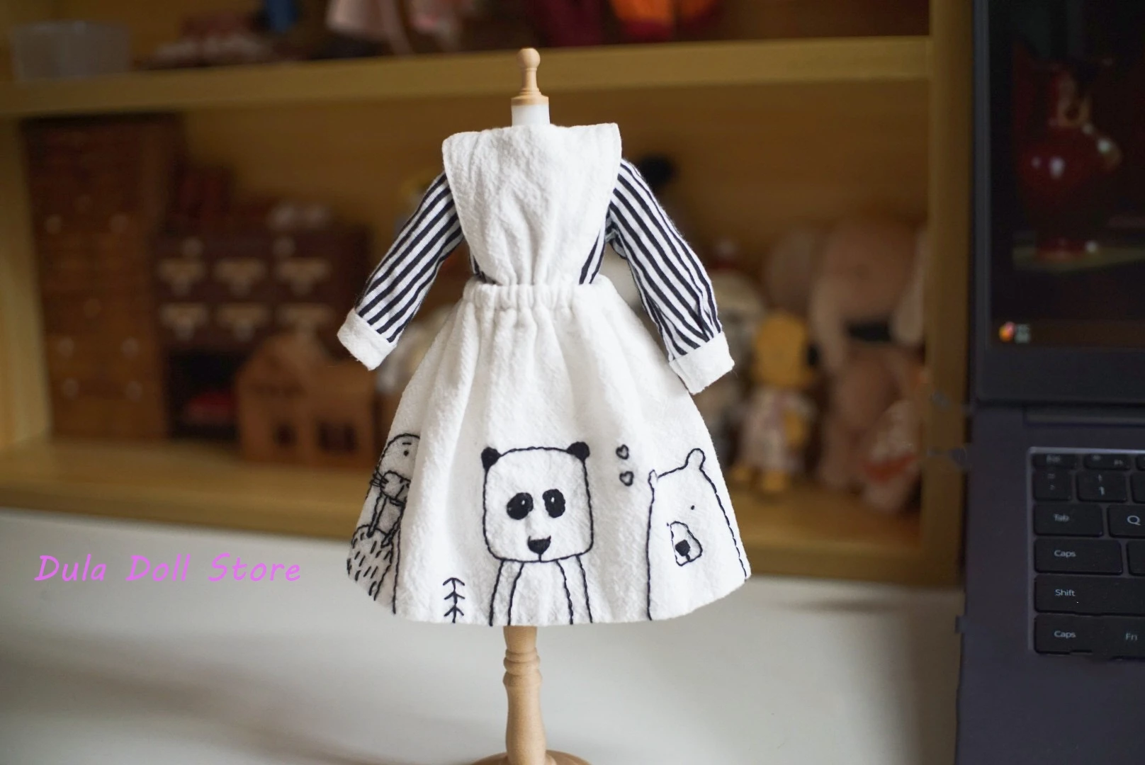 Dula Doll Clothes animal embroidery dress Blythe ob24 ob22 Azone Licca ICY JerryB Bjd Doll Accessories