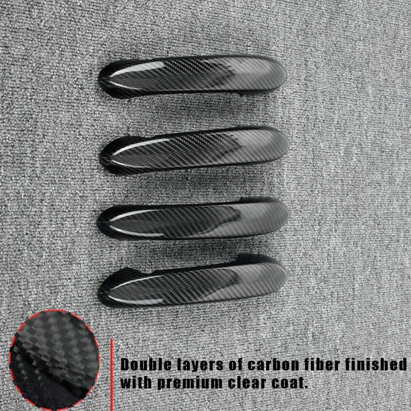 Dry Carbon Fiber Car Side Body Door Handle Cover Trim For BMW G20 3 Series G14 G15 G16 2020+ G01 X3 G02 X4 G05 X5 G06 X6 G07 X7