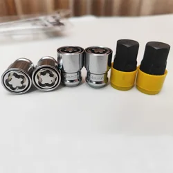 M12X1.5 M12X1.25 M14X1.5 4Nuts+2Keys High Quality Anti-Theft 36mm Security Steel Auto Car Wheel Lock Nuts Locking Lug Nuts