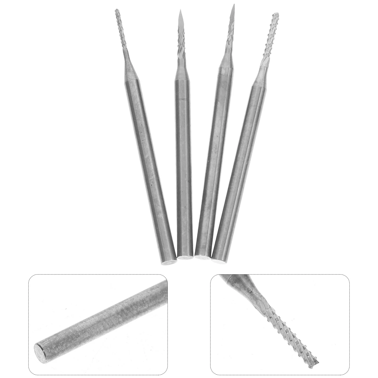 

4Pcs Engraving Tool Kit Tungsten Carbide Burrs Precision Carving Set for Wood Stone Jewelry Craft Rotary Tools
