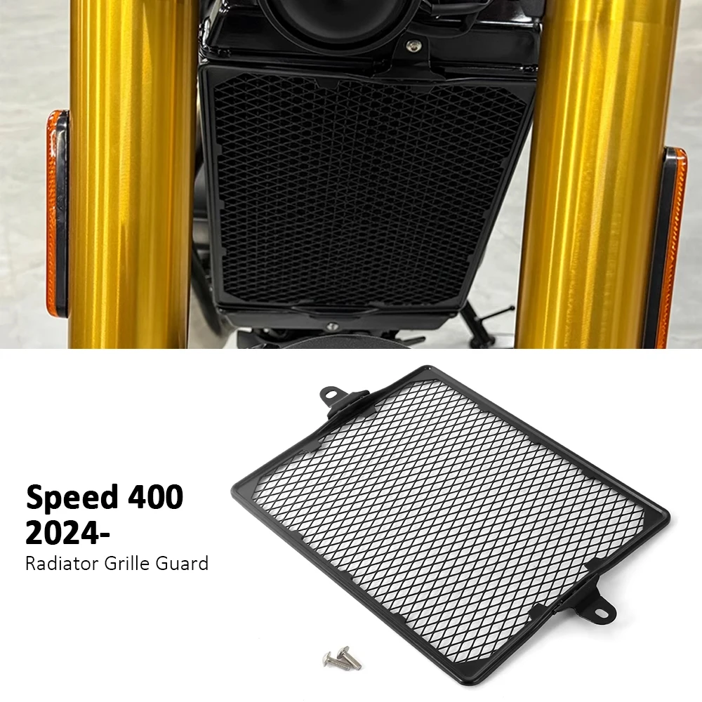 Motorcycle Radiator Grille Guard Cover Protection High-quality metals For Speed 400 Speed400 2024 2025