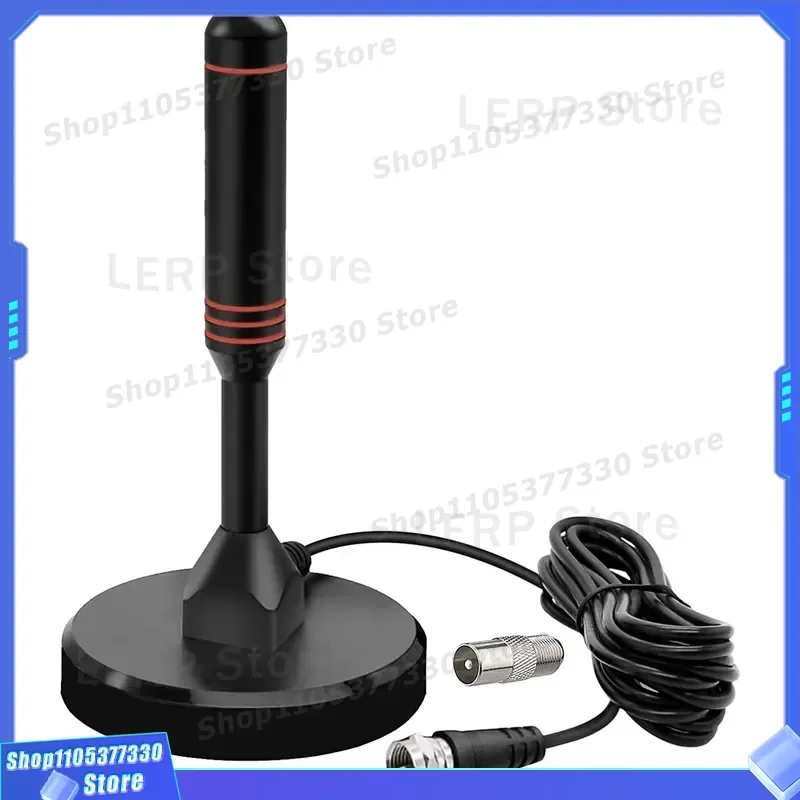 Portable Indoor Digital TV Antenna High Definition Free Channels DVB T2 USB Tuner Receiver Signal Booster for Home Television