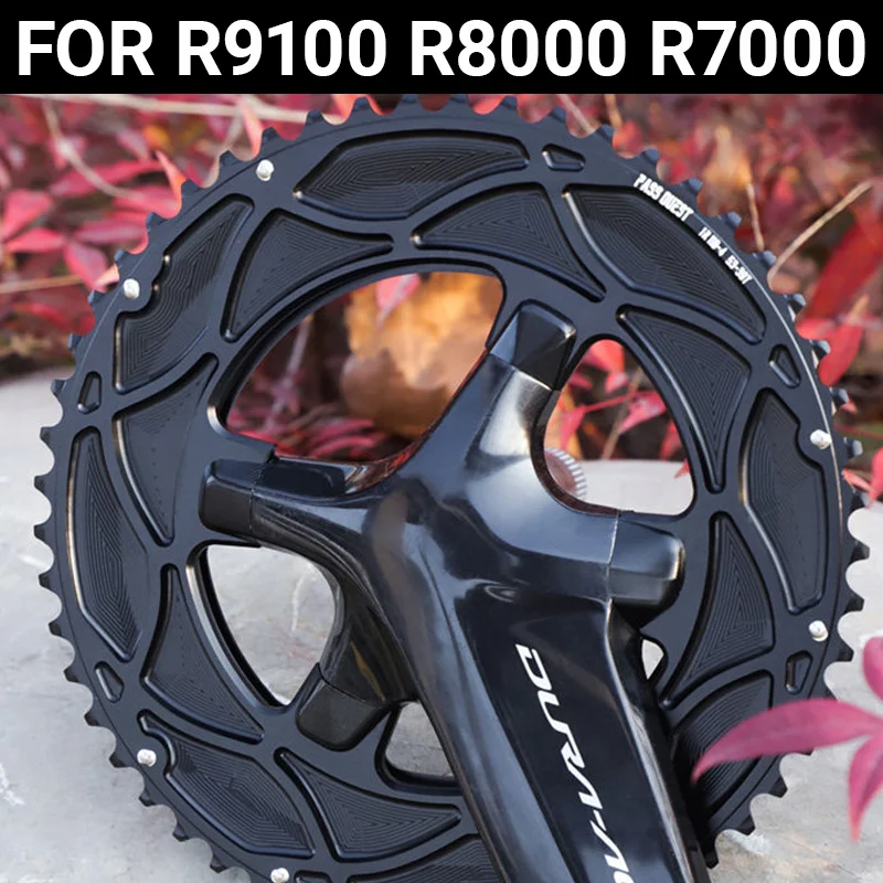 

PASS QUEST 110v 4 Arm Chainring For Shimano Di2 R7000 R8000 R9100 46 33 50 34 52 36t 53 39 54 40 11v 12 Speed Double Dish