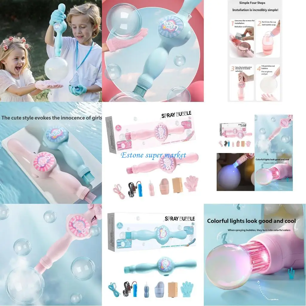 090B 안전한 친절한 플라스틱 거품 지팡이 아이를 위한 자동적인 거품 기계는 사건과 축하에 가족 결합을 합니다