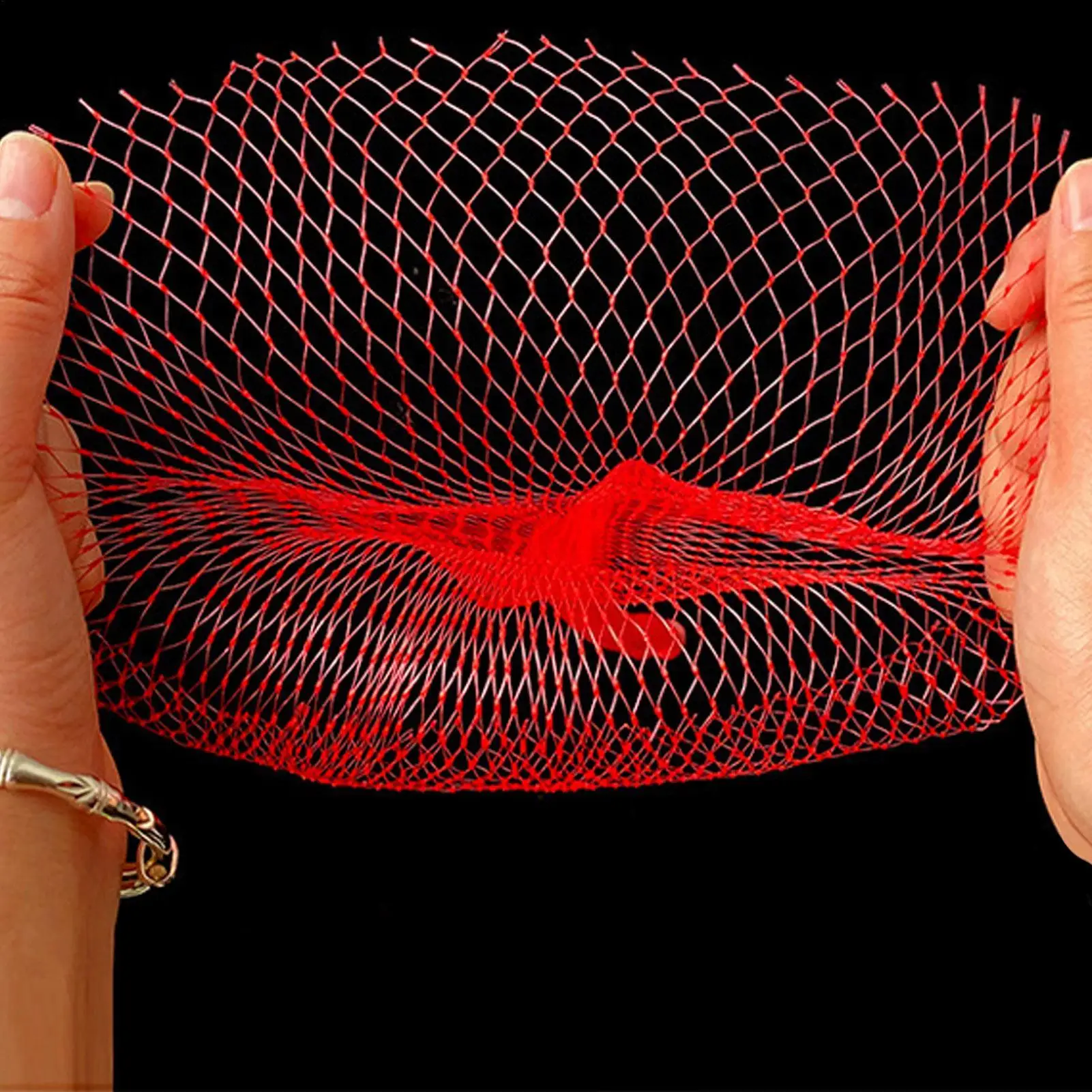 100 Pieces of Heavy-Duty Plastic Garden Netting Suitable forWatermelon Vertical Planting and Hammock with Straps