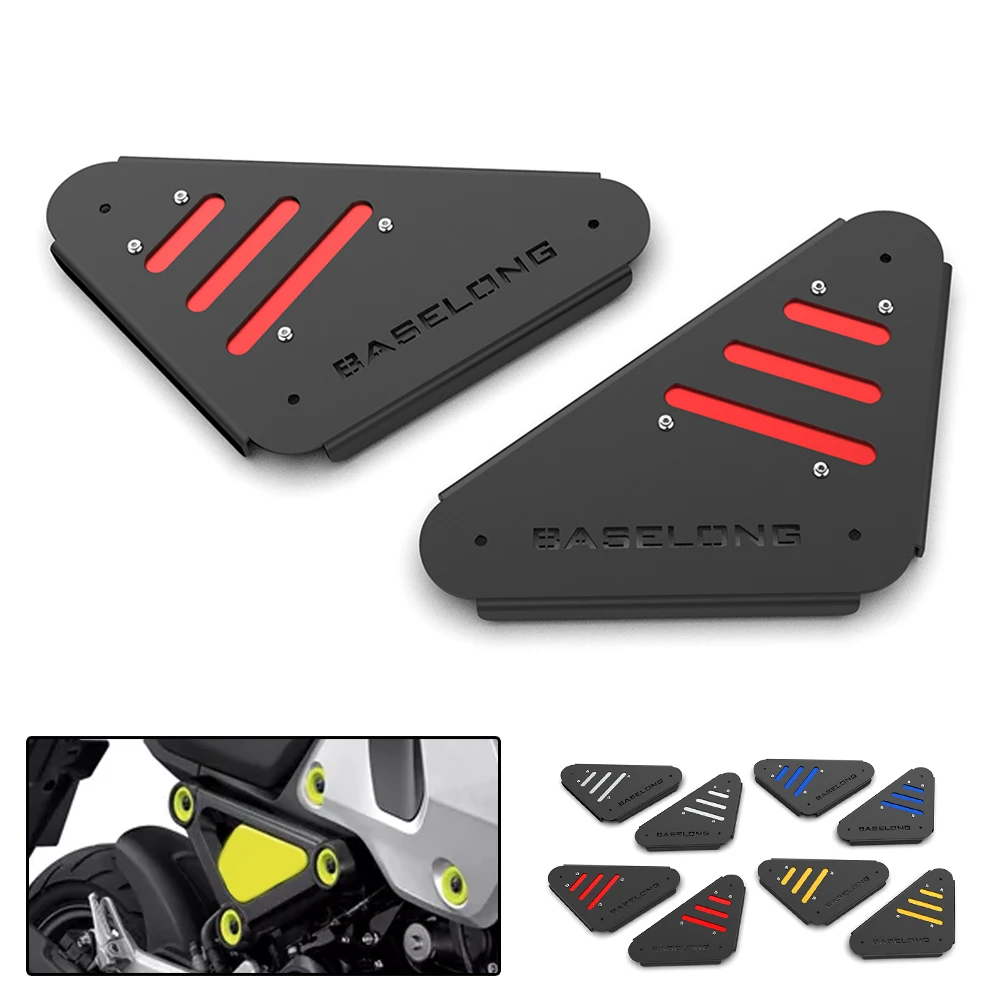 

For Honda MSX Grom 125 JC92 MSX125 2021 2022 2023 2024 2025 Motorcycle Aluminum Rear Seat Under Side Guard Board Cover Frame Set