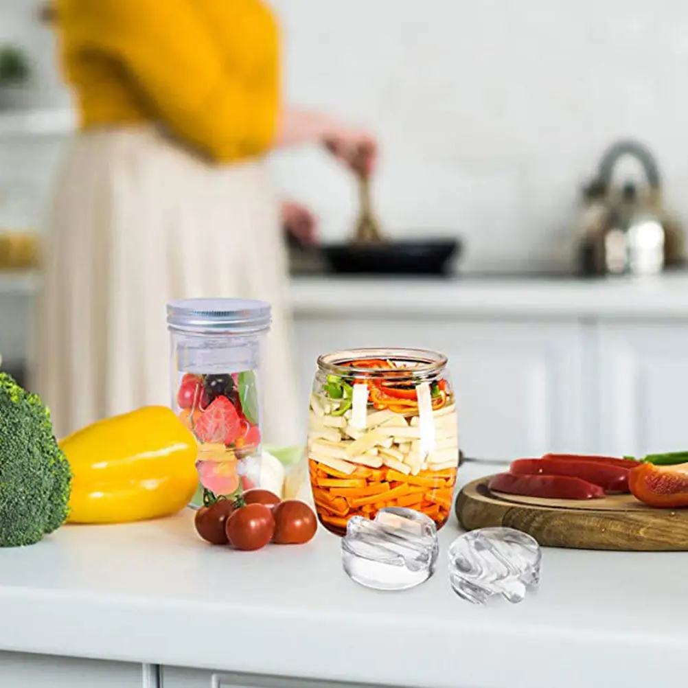3Pcs Heavy Glass Fermenting Weights for Mason Jars Wide Mouth Fermentation Lids Pickle Jar Weights Sauerkraut Kimchi Canning - view 3