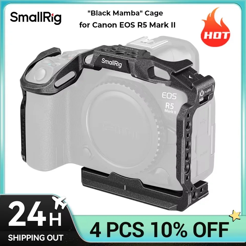 Smallrig-eos r5 mark iiケージキット,トップハンドル,ブラックマンバ