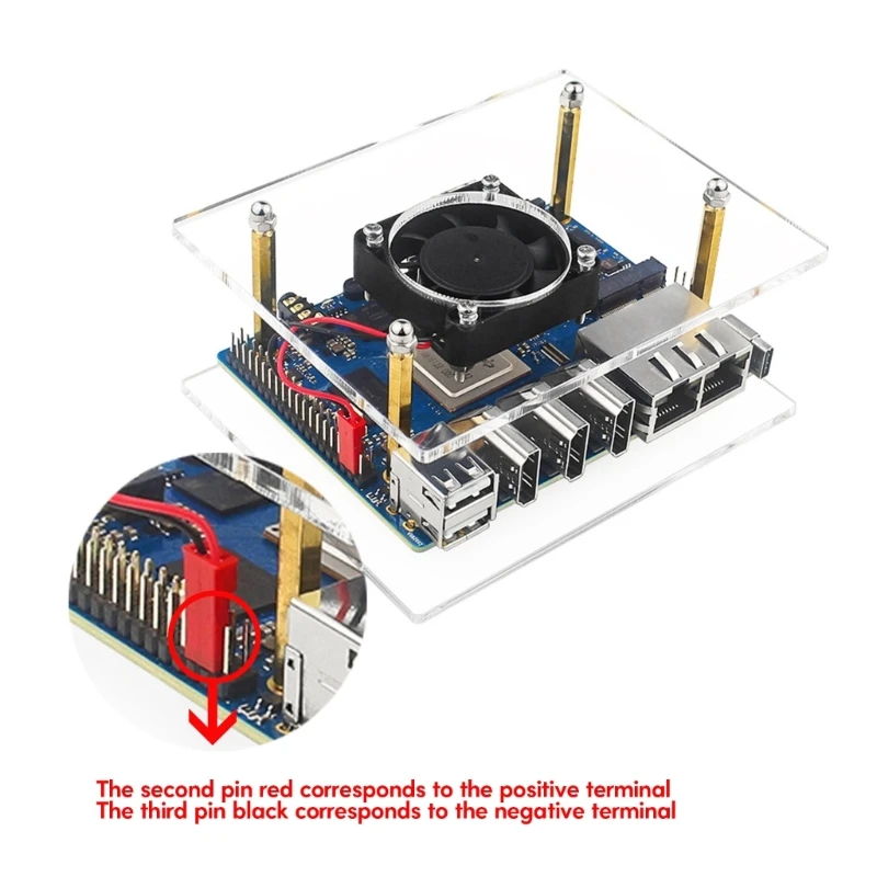 Case for OrangePi 5  Transparent Acrylic Cover Case Enclosure 1/2/3 Layers Dropship