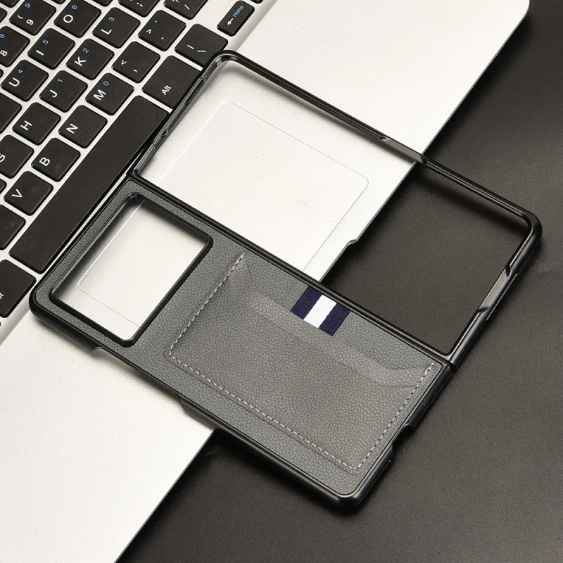 리치 패턴 플러그인 카드 휴대폰 케이스, 심플한 보호 케이스, Tecno Phantom V Fold2 단색