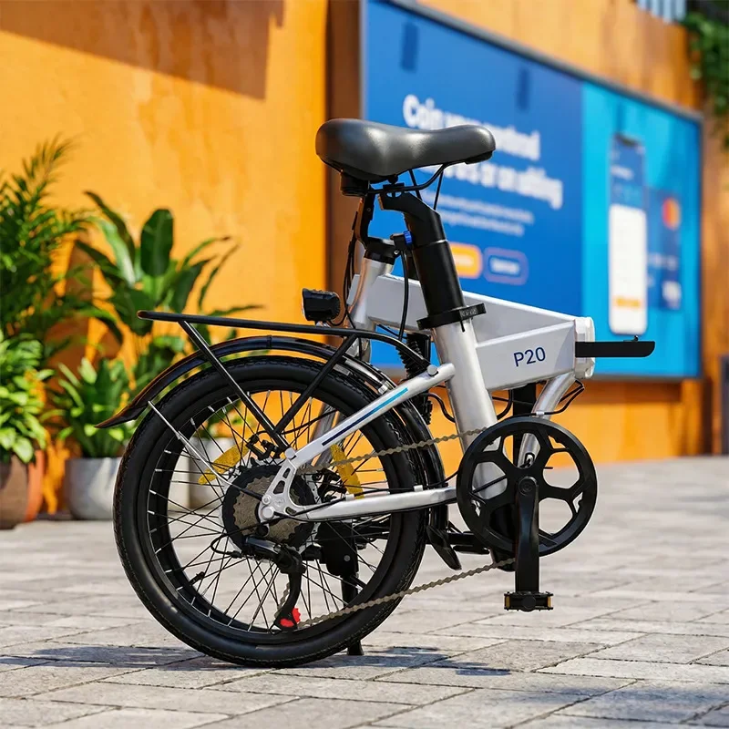 20 Inch Folding Electric Bicycle Urban Commuting Light Transportation E Bike