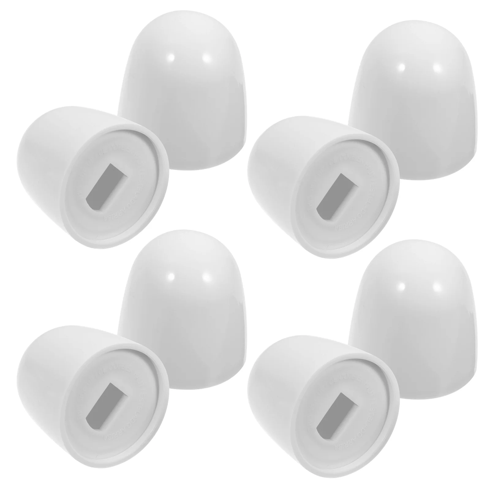 

8 Pcs Screw Decorative Cover Toilet Bolt Caps Covers Universal Plastic Bowl Push-On Lid Nut