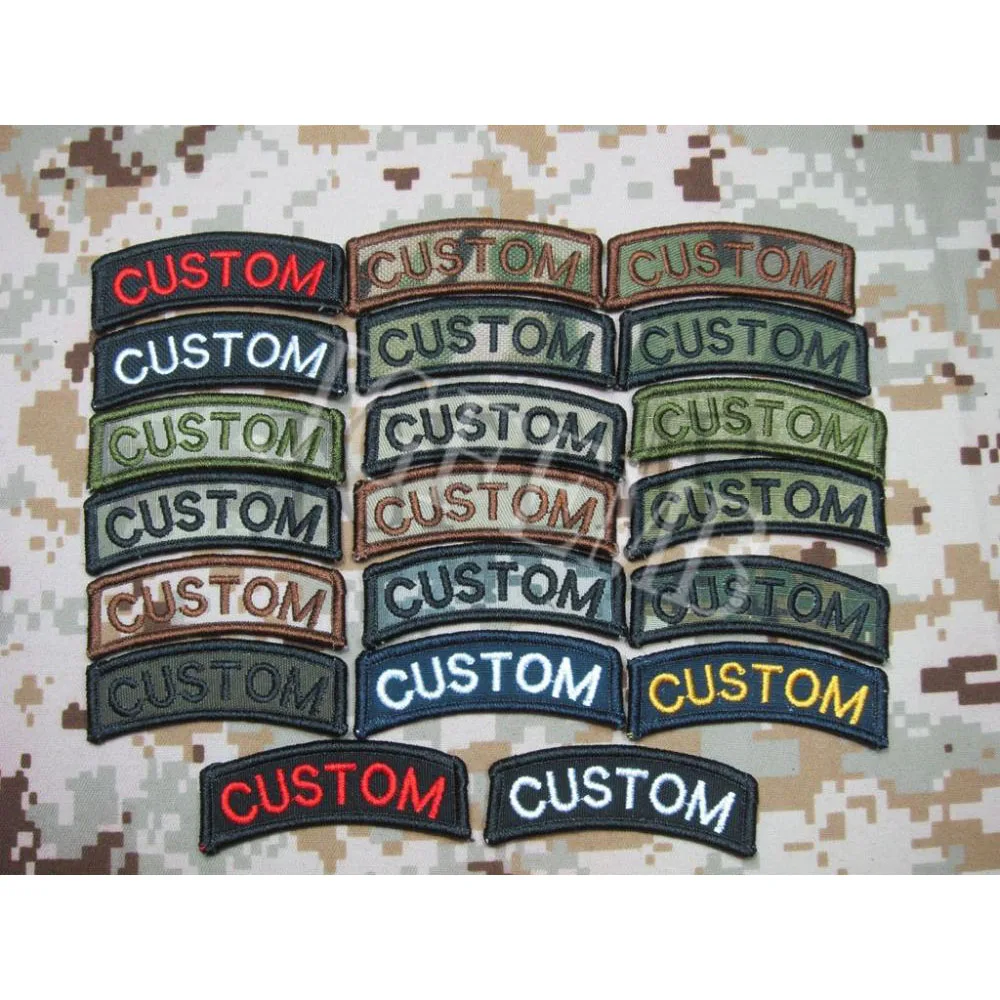 

Arc Custom Name Tape Text Brand Morale Tactics Military Embroidery Patch