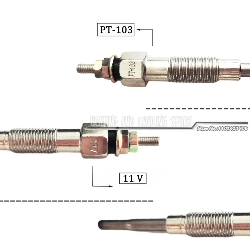 1/2/4/6/8Pcs PT103 Glow Plug 19850-54030 19850-78200-71 For Toyota Hilux Hiace Land Cruiser 1DZ,3Z,15Z Diesel Engine 5FD 6FD 7FD