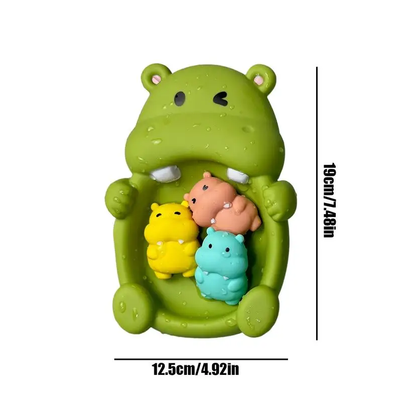 몰드 없는 목욕 장난감 4개, 욕조 물놀이 장난감, 유아 교육용 동물 모양 학습 활동, 유치원 남아 및 여아용