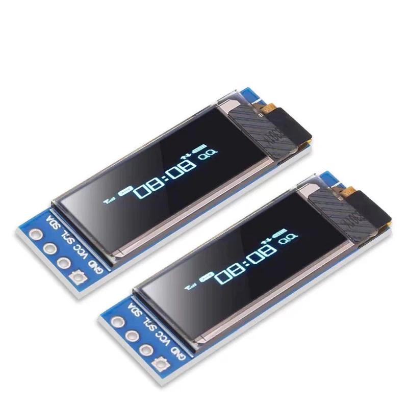 I2C OLED Display Module 0.91 Inch I2C SSD1306 OLED Display Module White / BLUE I2C OLED Screen Driver DC 3.3V~5V for Arduino