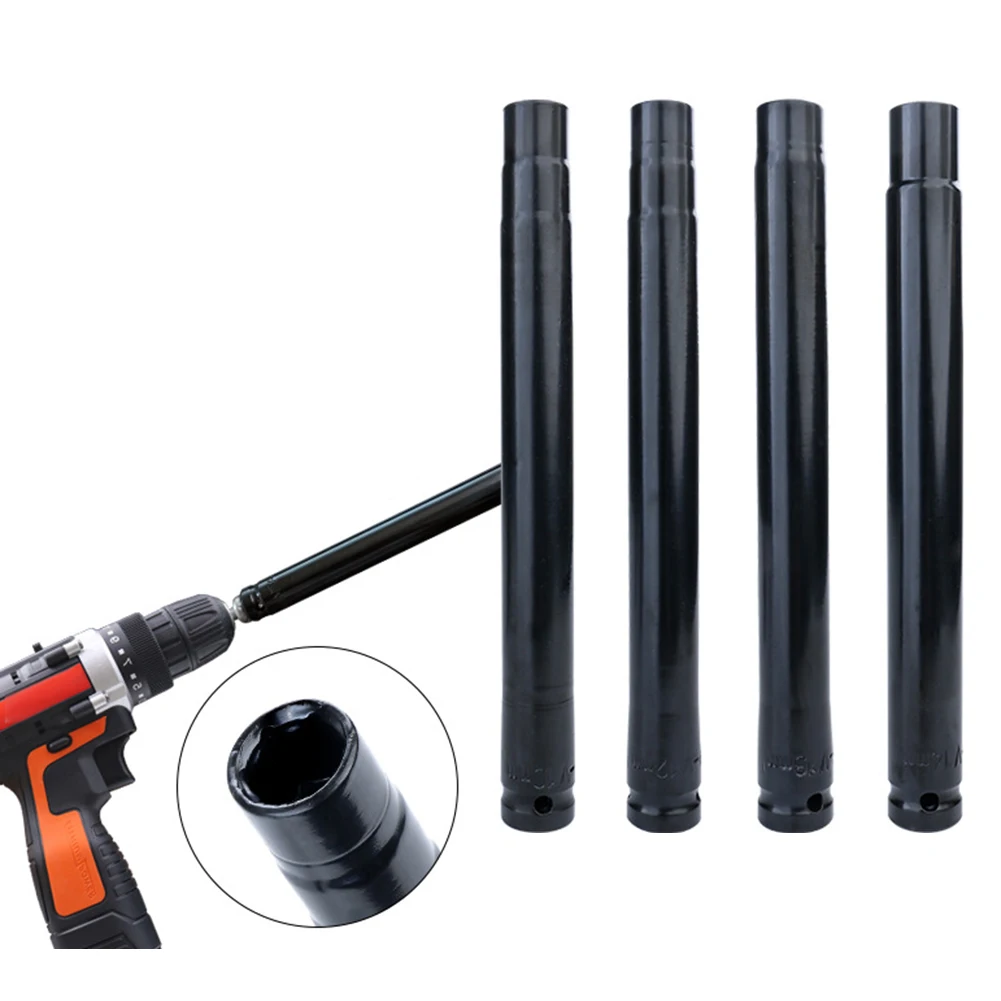 1pc/4pc Ceiling Leveling Sleeve 200mm Wrench Sleeve Nut For Leveling Ceiling 1/2inch Connector Hollow Screw Drilling Wrench Tool