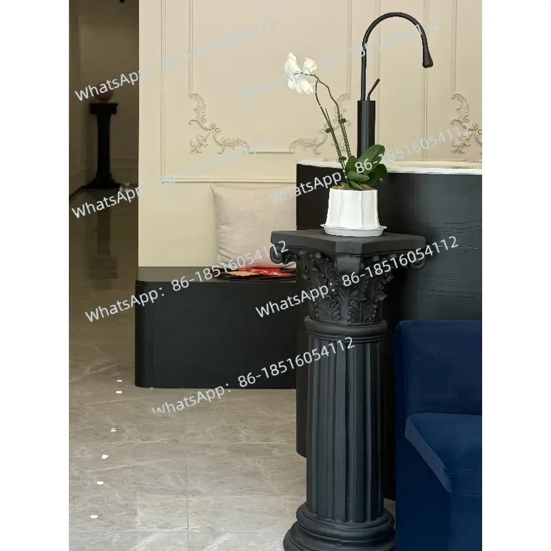 

Римский край колонны в помещении, ретро, европейское украшение для дома, украшение для фотосъемки, полевой орнамент, поделки