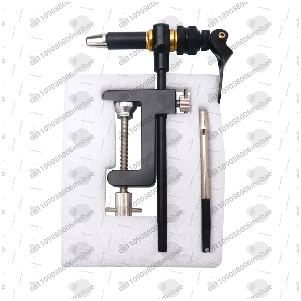 C-clamp 360 Degree Rotary Fly Tying Vise Tools Combo Kit 2mm Width Hardened Jaw Fishing Lure Making Tools Accessories