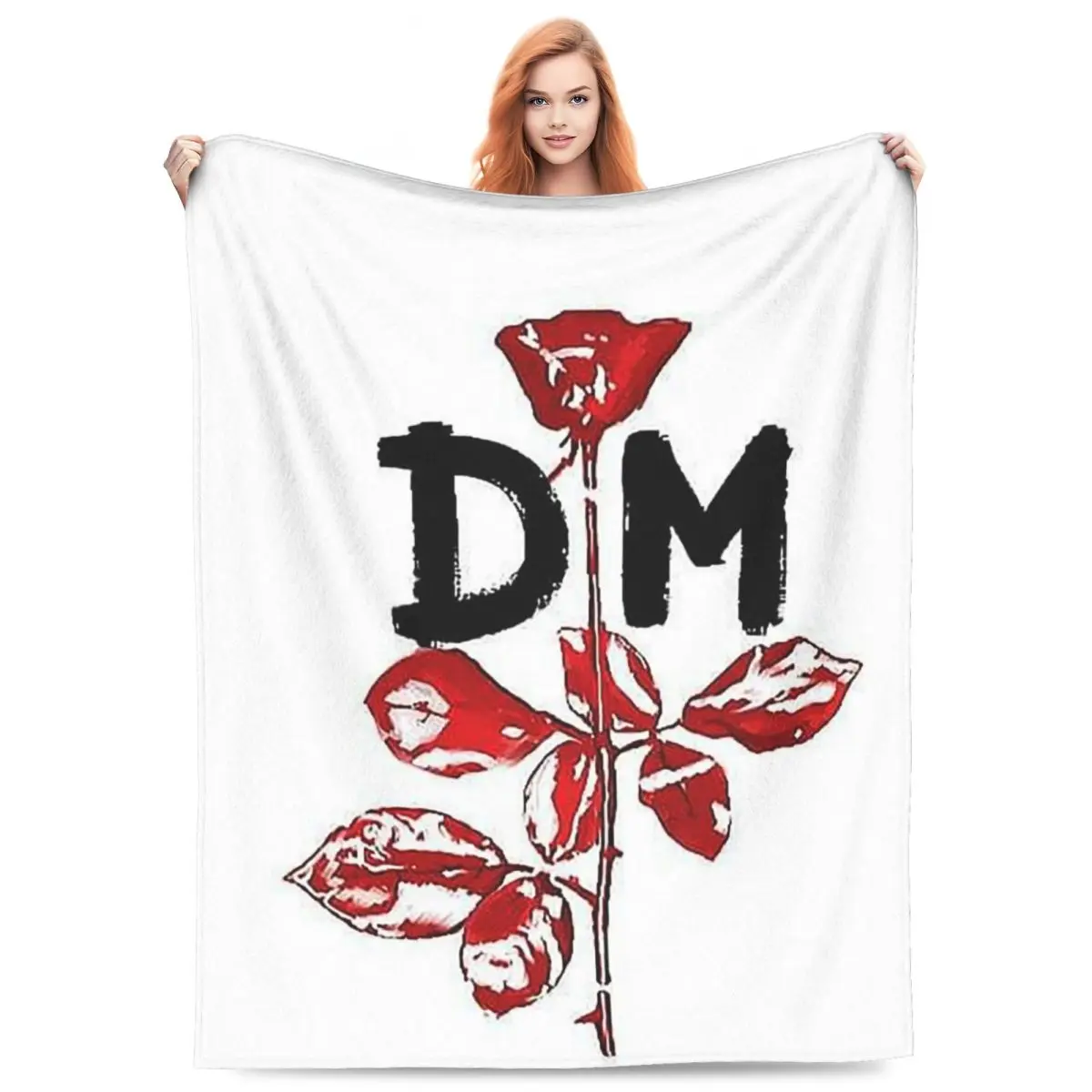 Kawaii Depeches DM Mode Musician World Tour Blankets Fleece Sofa Throw Breathable for Home Bedroom Travel Throws Bedspread Quilt