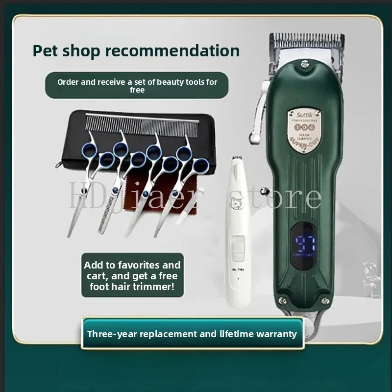 

Dog Shaver Electric Push Scissor High Power Electric Fader Teddy Dog Cat Razor Large Dog Professional Pet Shaver