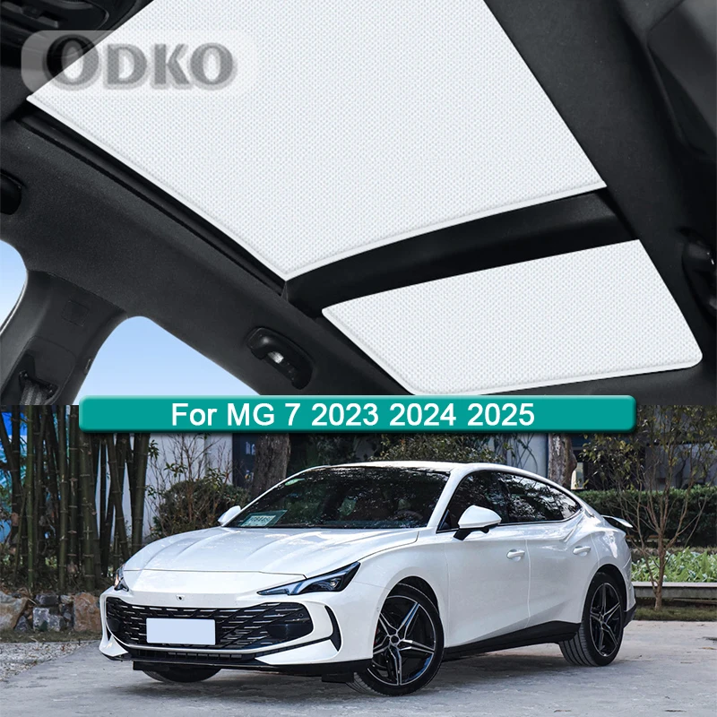 

Car Roof Sunshade Fit For MG 7 2023 2024 2025 Electrostatic Adsorption Sunroof Sunshade Skylight Blind Shading Sticker Accessory