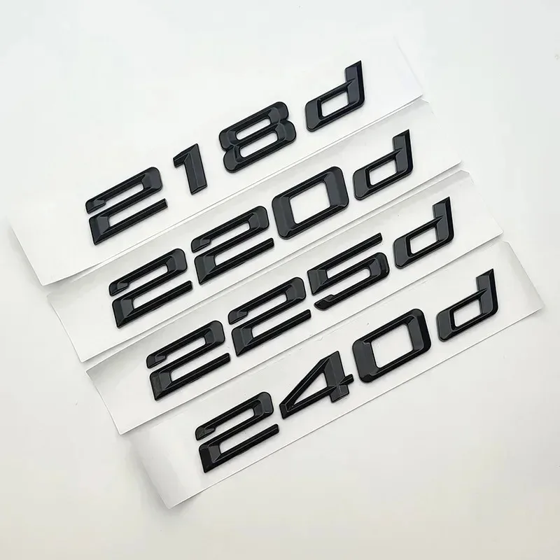

216d 218d 220d 225d 228d 230d 235d 240d Car Black Letter Logo Car Stickers for BMW F45 F22 F46 Trunk Decoration Auto Accessories