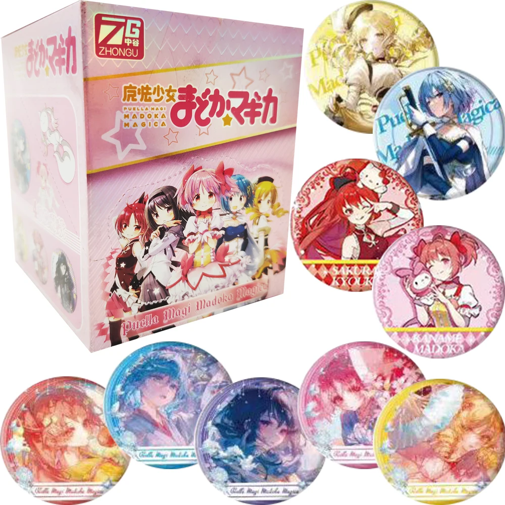 

Anime Magical Girls Lovely Creative Badge Exquisite Pattern Design Cosplay Clothing Bags Round Brooch Decoration Festival Gifts