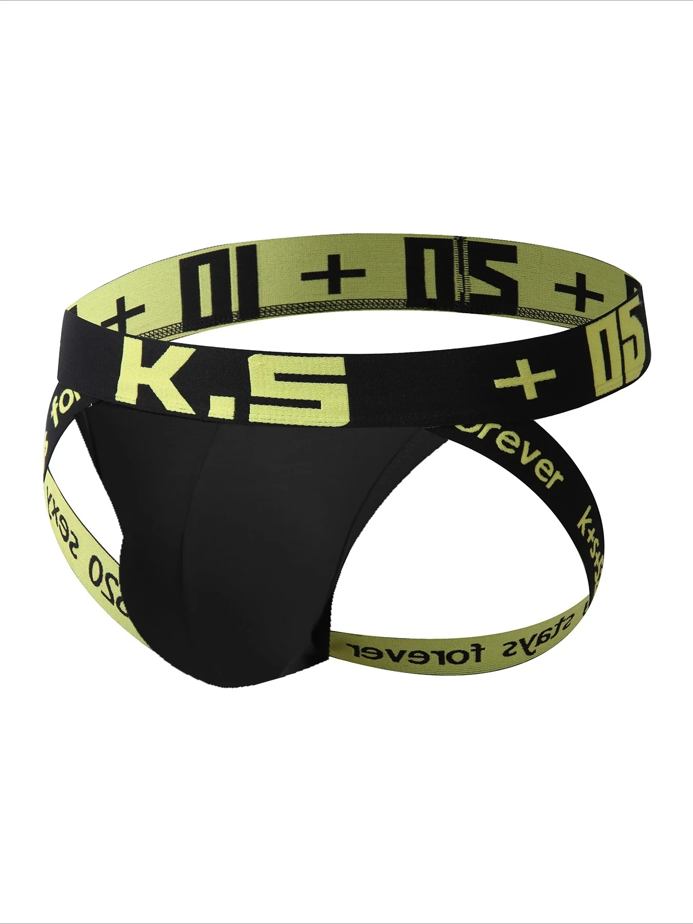 

Color Block Jockstrap for Men Sexy Low Waist Underwear with Letter Print Elastic Waistband Fashion Comfortable Daily Underpants