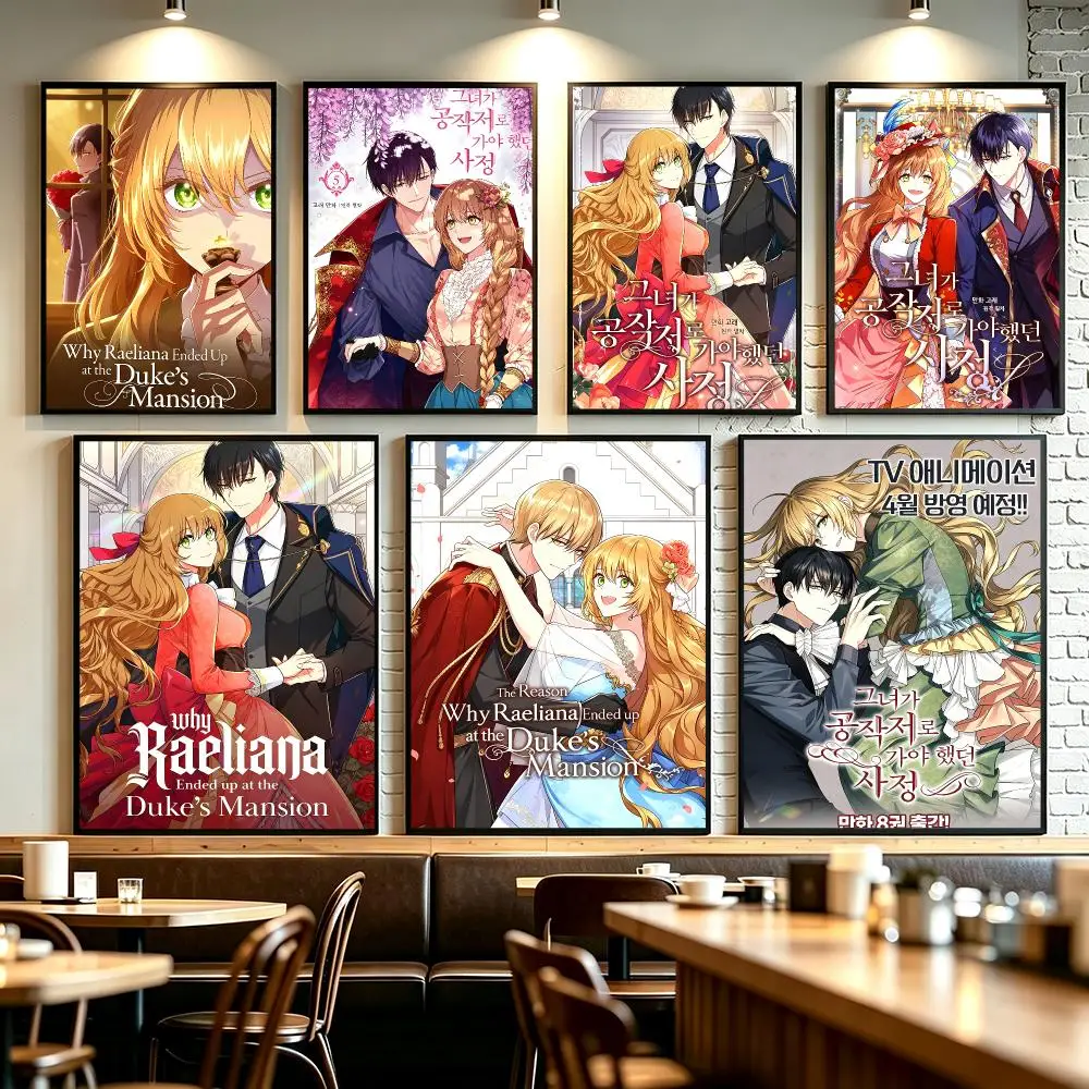 The Duke’s Servant Contract Fiancée Poster Poster HD Printing self‑stick Modern upscale Style Wall Art Home Decor Bedroom Gift