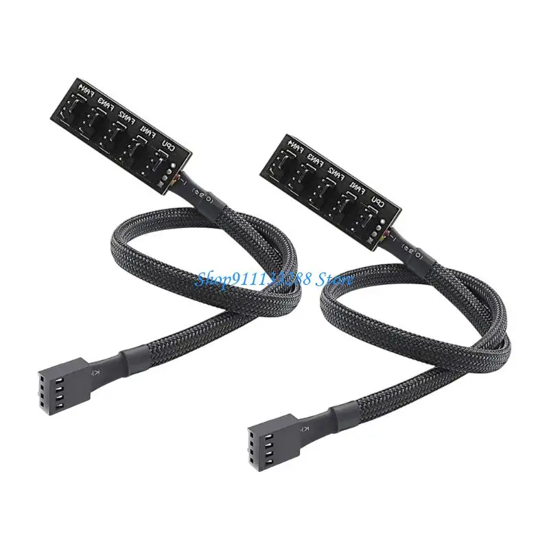 G88D PWMs Fan Hub 1 to 5 4Pin Splitter Cable For Efficient Temperature Control And Quiet Operation