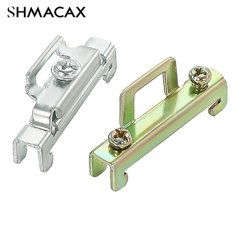 10pcs Universal Terminal Blocks End Stoper Rail End Screw Clamp Terminal Fixed Block Grey