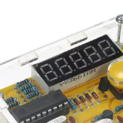 1Hz-50MHz Frequency Counter DIY Kit With Shell 30V Input For Auto Ranging 5 Digit Resolution USB Power For Crystal Oscillator