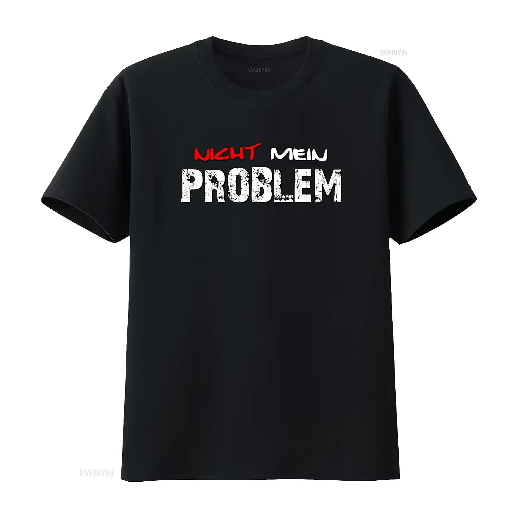 Lustige Sprüche T Shirt Nicht Mein Problem Fun Mit Sprüchen M?nner Streetwear Fashion  vintage Washed Unisex streetwear