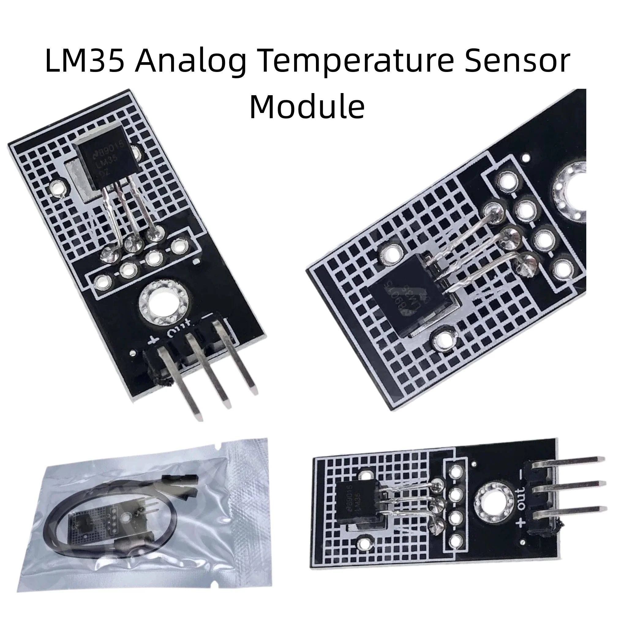 LM35D LM35 Analog Temperature Sensor Module, Analog Temp Detector for Arduino Electronic DIY Experiment Project